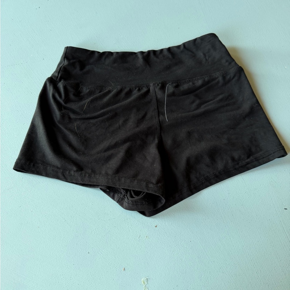 Black womens spandex shorts